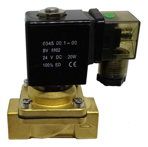 Válvula Solenoide 2 Vias Para Água / Ar / Óleo 3/8 220v
