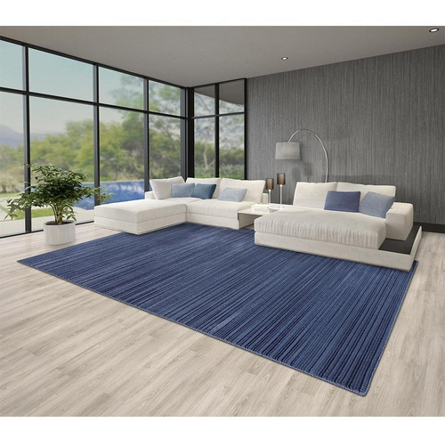 Tapete Para Sala School Risca Azul 2,50x3,50 São Carlos