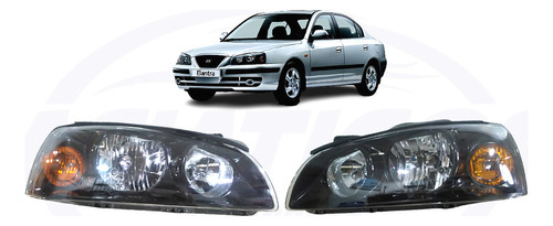 Faros Delanteros Para Hyundai Elantra 2008 - 2012