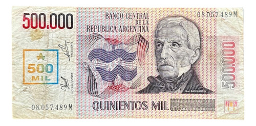 Argentina - 500000 Austral - Año 1990 - Bot. #2897 - M (Usado)