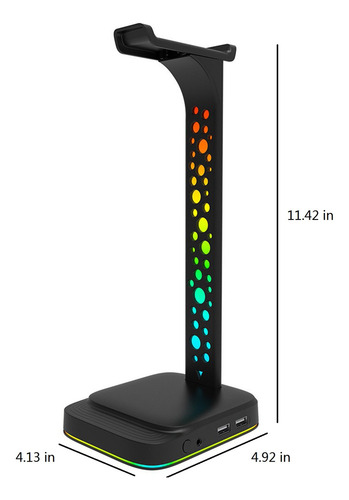 Soporte Para Auriculares Rgb Gaming Con Auriculares Auricula