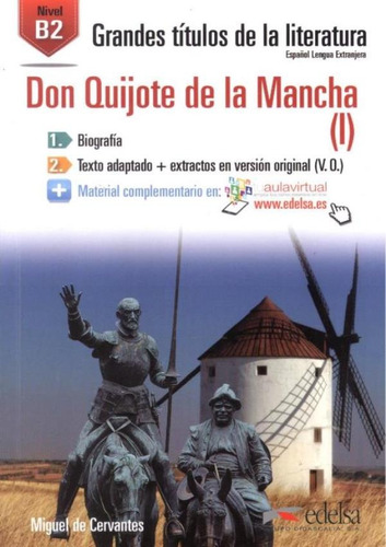 Don Quijote de la Mancha (I) B2 - Audio descargable en plataforma, de Cervantes, Miguel de. Editora Distribuidores Associados De Livros S.A., capa mole em español, 2015