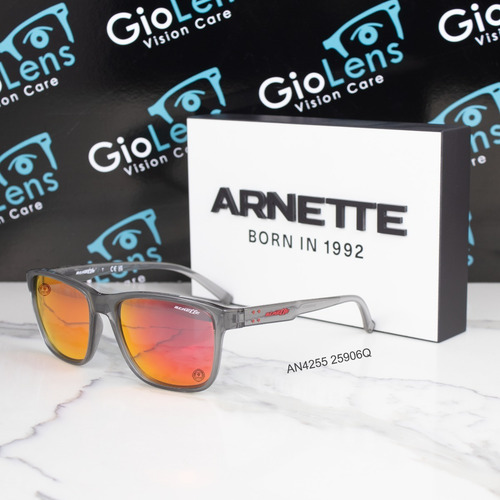 Lentes Arnette An4255 25906q Shiny Grey Solar Original Nuevo