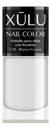 Esmalte Para Uñas Con Keratina Efecto Fortalecedor Xúlu Z800 Color 38 - BLANCO FRANCIA