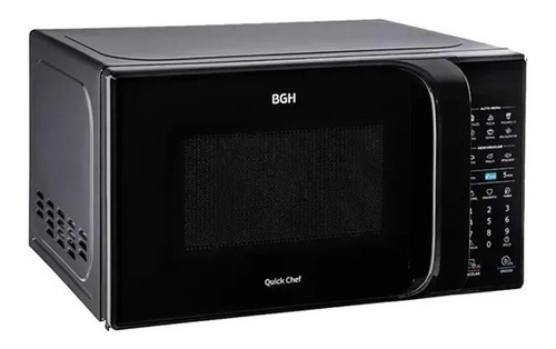 Microondas Bgh Eco Negro Digital 20 Litros 700w Monofunción