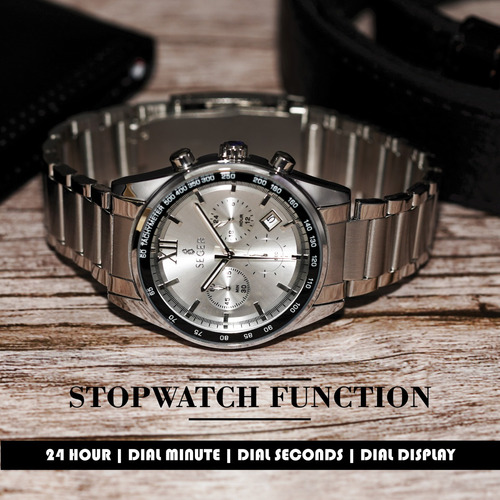 Imagen 6 de 10 de Reloj Hombre Seger 9096 Original Eeuu Elegante Lujoso Vestir