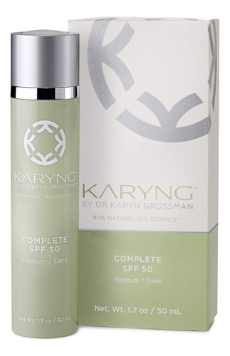 Karyng - Hidratante Facial Tintado Spf 50 De Amplio Espectro