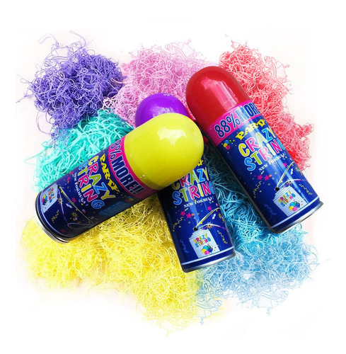 12 Pzas De Aerosol Serpentina En Spray Espuma Fiesta 250ml