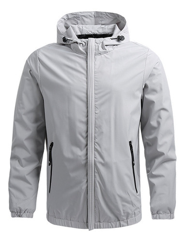 Chaqueta Acolchada Con Forro Impermeable Para Hombre