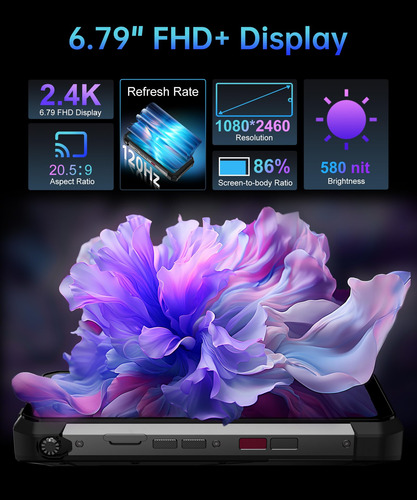 Smartphone 8849 Tank 3s 6.79 Pulgadas, 5 G, 32 Gb+512 Gb/1 Tb, Android 14