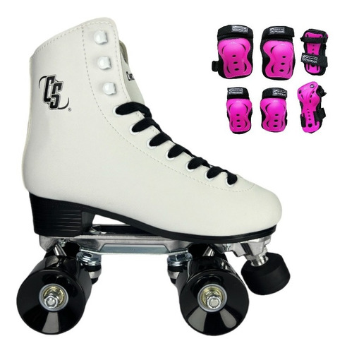 Patines Artisticos 4 Ruedas En Aluminio Con Protecciones