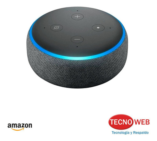 Amazon Echo Dot 3rd Gen con asistente virtual Alexa carbón 110V/240V