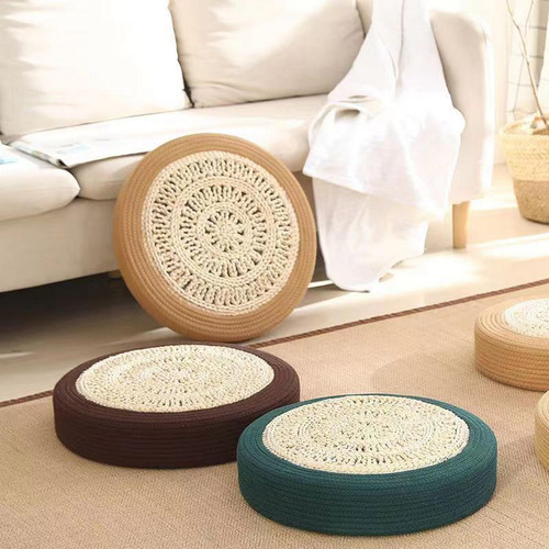 Tatami De Estilo Japonés, Cojín Para Suelo, Verde Oscuro