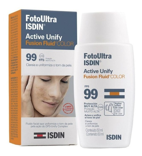 Fotoultra Active Unify Fusion Fluid Color Isdin Fps 99 50ml