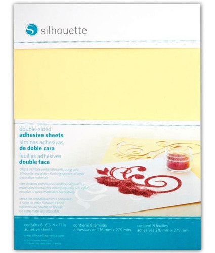 Papel Adhesivo Doble Cara Para Glitter / Polvos Embossing