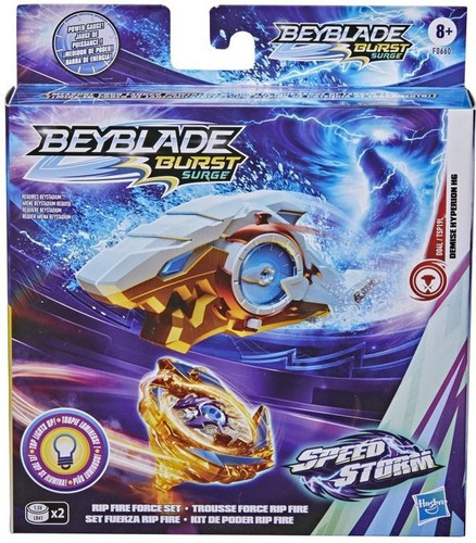 Beyblade Burst Surge - Demise Hyperion H6 - Con Luz ! Hasbro