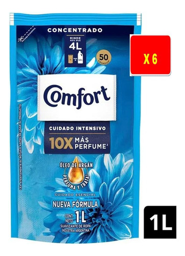 Suavizante Comfort Intense Original 1 Litro X 6 Unidades