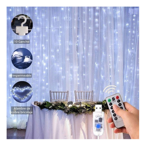 Waterproof Led Light Curtain For Parties, 3x3 M