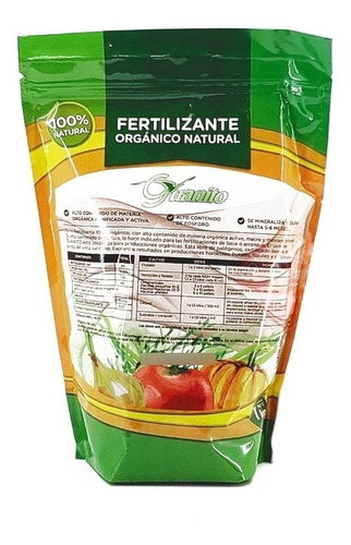 Imagen 3 de 10 de Guanito Fertilizante Organico 1 Kg Guano Pellet Cultivo