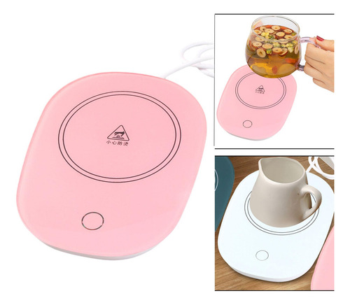 2 Posavasos Calentador De Café Para Té Con Leche, Rosa