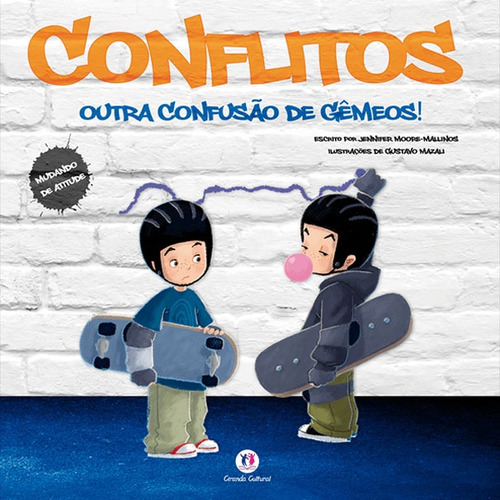 Conflitos: Outra confusão de gêmeos, de Moore-Mallinos, Jennifer. Série Mudando de atitude Ciranda Cultural Editora E Distribuidora Ltda., capa mole em português, 2013