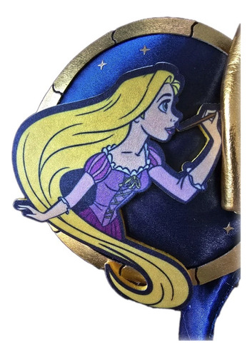 Diadema Orejas Rapunzel Y Pascal Disney Store Flynn Gothel Azul Marino
