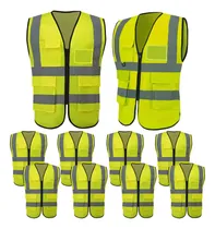 Comprar Paquete De 10 Chalecos De Seguridad Reflectantes Amarillos