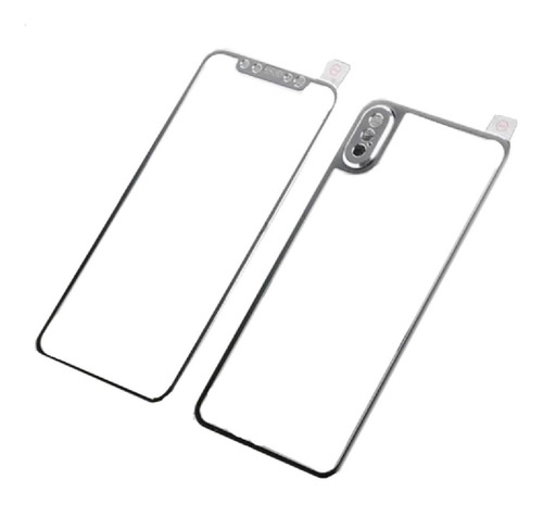 Lámina Vidrio Delantera Y Trasera Para iPhone X / Xs Kit