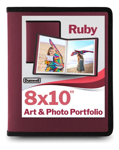 8x10 Photo Album Binder With Clear Sleeves- (ruby), Art...