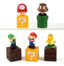 Comprar Super Mario Bros Figuras Acción Muñecos Juguete Colección 