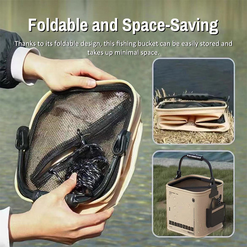 Cubo De Pesca Plegable De 8 Litros Cubo De Pescado Portátil