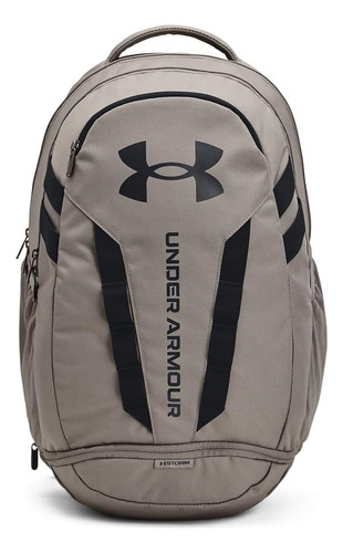 Mochila Impermeable Under Armour, Hustle 5.0 Peltre/negro