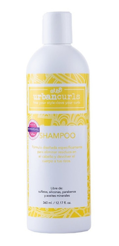 Imagen 1 de 10 de Shampoo Urban Curls Para Rizos 360 Ml