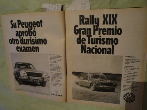 Publicidad Peugeot 504 Rally Año 1979