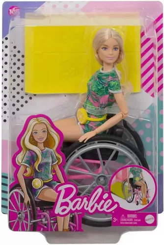 Boneca - Barbie - Cadeirante - Roupa Xadrez - Mattel