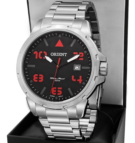 Relógio de pulso Orient MBSS1195A RELÓGIO ORIENT ORIENTE MASCULINO PRATA TECHNOS SECULUS CHAMPION CONDOR BARATO ORIGINAL, para masculino cor