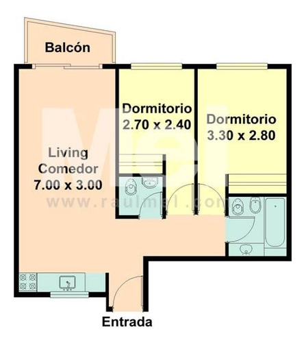Departamento De 3 Ambientes Con Balcon