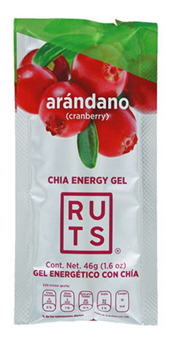 Gel Energético Ruts Vegano Sabor Arandano Chía Caja 12 Pzas