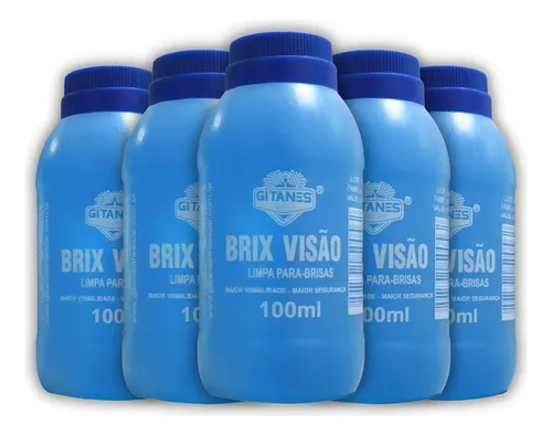 Kit 5 Brix Visão Gitanes 100ml Limpador de Para-brisa Automotivo ...