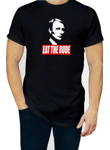 Playera Hannibal Lecter Eat The Rude Hombre