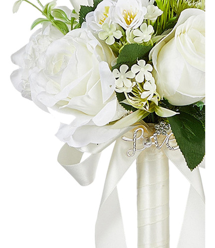 Ramo De Flores De, Ramo De Boda Artificial Realista Para