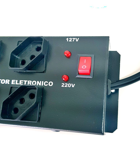 Filtro De Linha Régua Extensão 6 Tomadas Espaçadas Cabo 1mt
