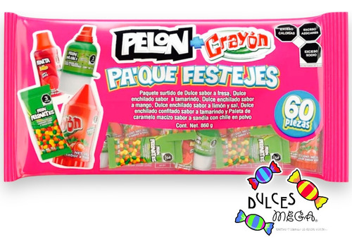 Lorena Dulce Surtido Pelon Paque Festejes C/60pz