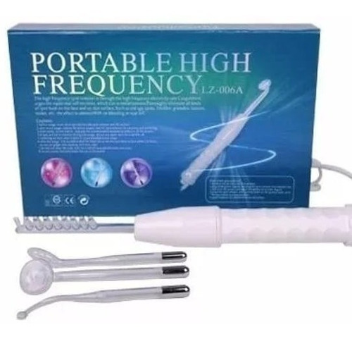 Alta Frecuencia Portatil Facial Corporal 4 Electrodos 