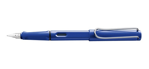 Imagen 1 de 1 de Lapicera Pluma Safari Azul Trazo Medio 014 T10bl - Lamy