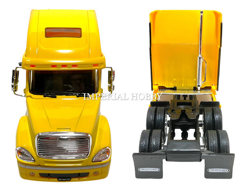 Freightliner Columbia Tractor Nuevo Sin Caja - Am Welly 1/32 Amarillo