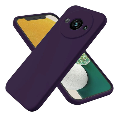 Funda Silicona Case Premium Con Felpa Para Xiaomi Violeta Raso Xiaomi Redmi A3x A3