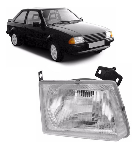 Ford Escort 1984 1985 1986 Farol Direito Passageiro Orgus