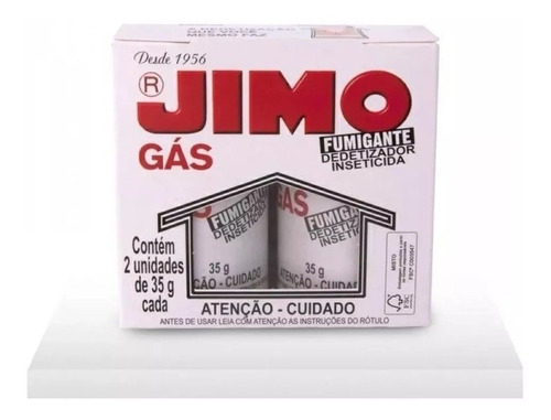 Jimo Gas 2 Tubos De 35 Grs Insecticida Fumigador Bomba Fc