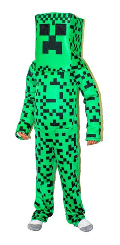 Imagen 1 de 8 de Disfraz De Creeper Minecraft Para Niños - Minecraft